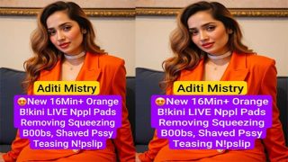 Aditi Mistry Boobs – Nude Teasing Orange Bikini Viral