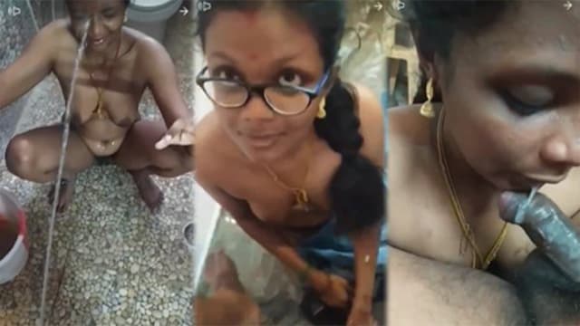 Tamil Young Wife Milky Boobs – Piss on Cum in Mouth