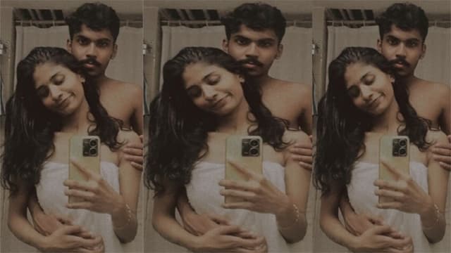 Mallu Young Couple Enjoying Video Watching