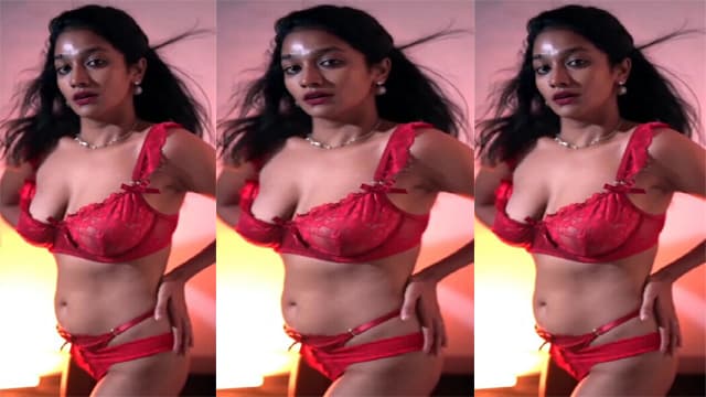 Lavanya Manickam Hot Bikini Tease Boobs Grab Video